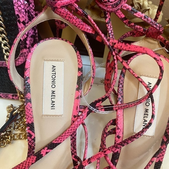 Bundle DEAL ANTONIO MELANI SANDALS AND MATCHING BAG SHOES SIZE 10M - Picture 2 of 12